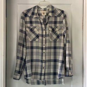 Billabong juniors flannel frenzy plaid shirt